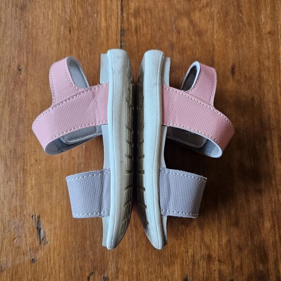 See Kai Run Basics Toddler Girls Jaylen Sandals Size 8 Pink Gray Summer - Picture 5 of 6
